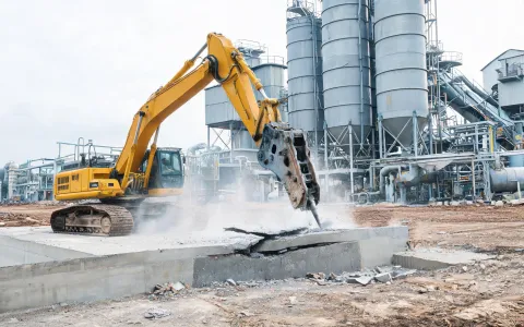 Mass excavation for plant foundation pads
